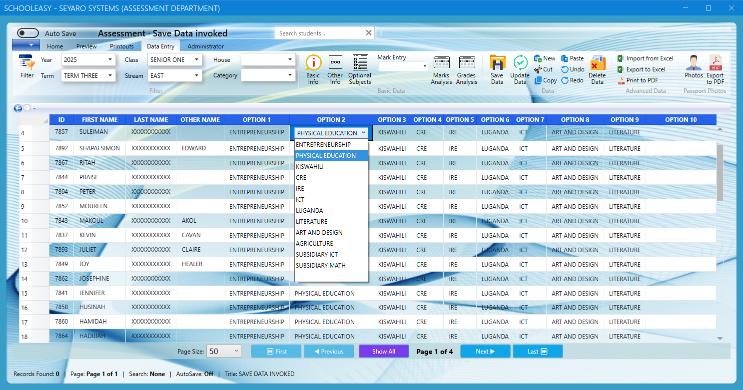 Excel basic information sheet