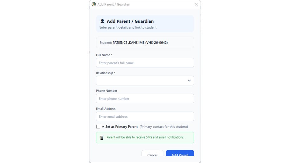 SchoolEasy: Add a parent or guardian