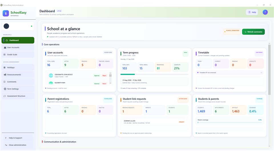 SchoolEasy: School administration overview